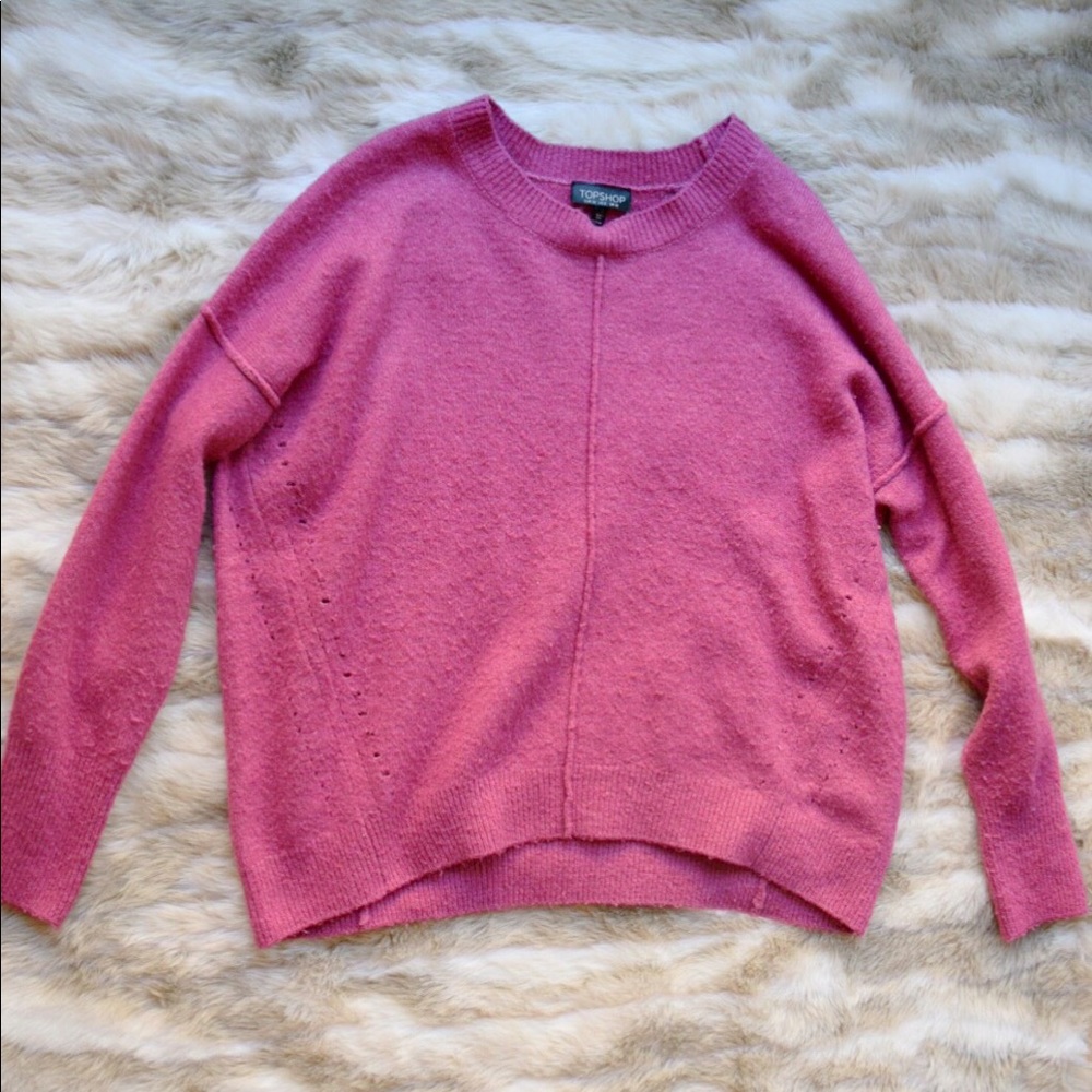 Cute soft pink Topshop sweater!